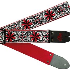 Zinnia Elegans White/Red Ultrasuede